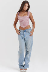 Korsett med snörning i ryggen